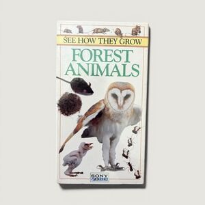 Sony See How They Grow Forest Animals VHS 1994 Sony Wonder Owl Mouse Chipmunk